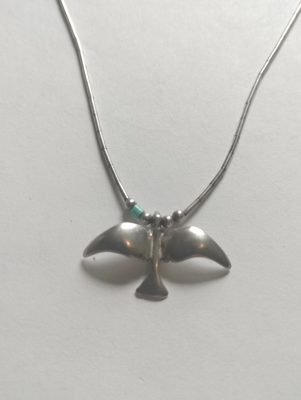 Vintage Sterling Native American Eagle Necklace